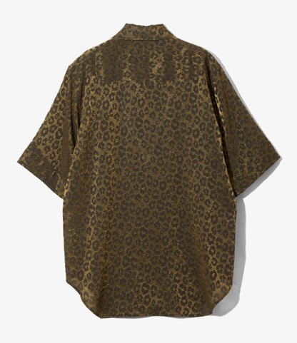 Needles S/S Western Shirt - Rayon Leopard Jacquard 豹紋提花人造絲短袖西部襯衫