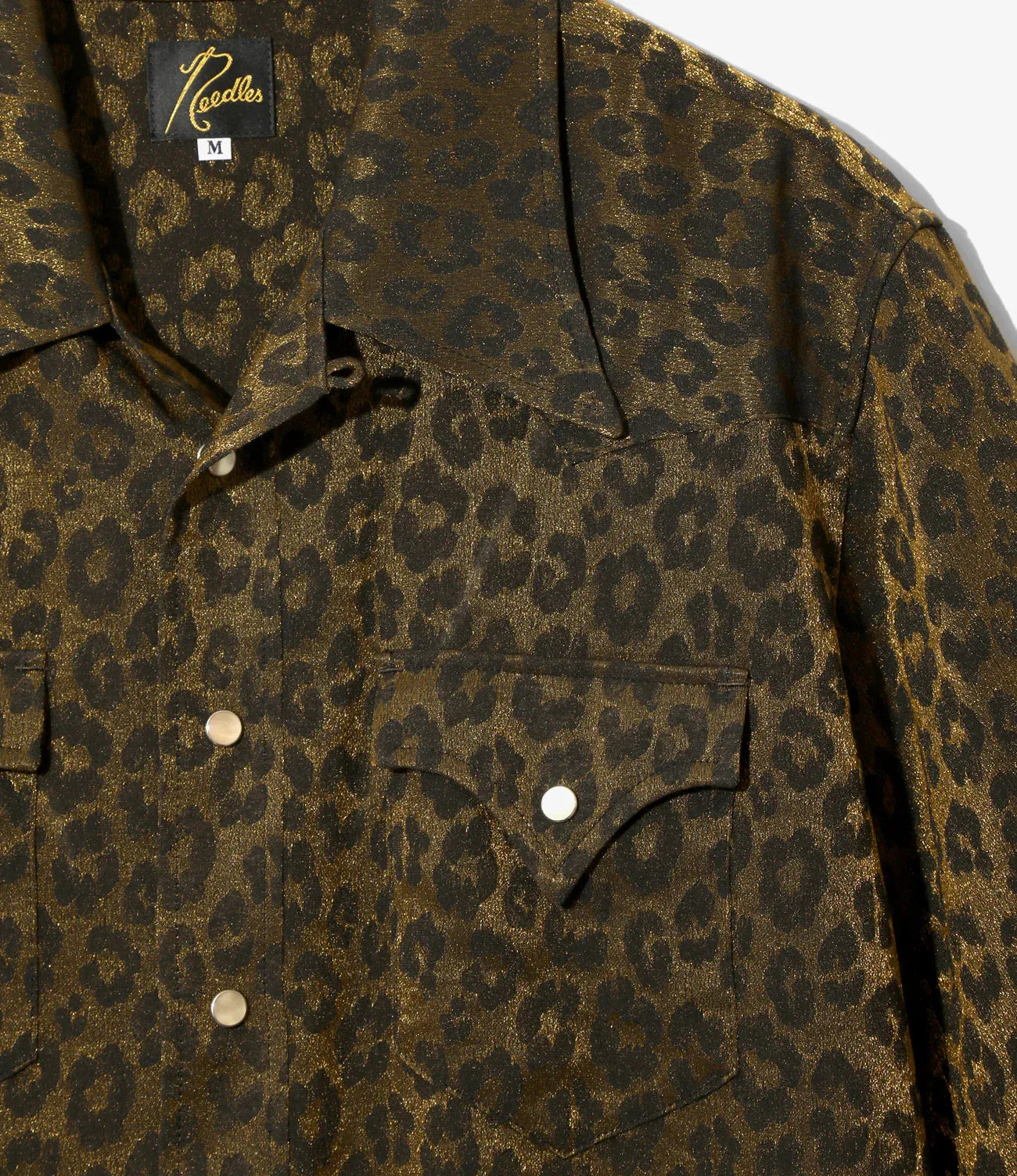 Needles S/S Western Shirt - Rayon Leopard Jacquard 豹紋提花人造絲短袖西部襯衫