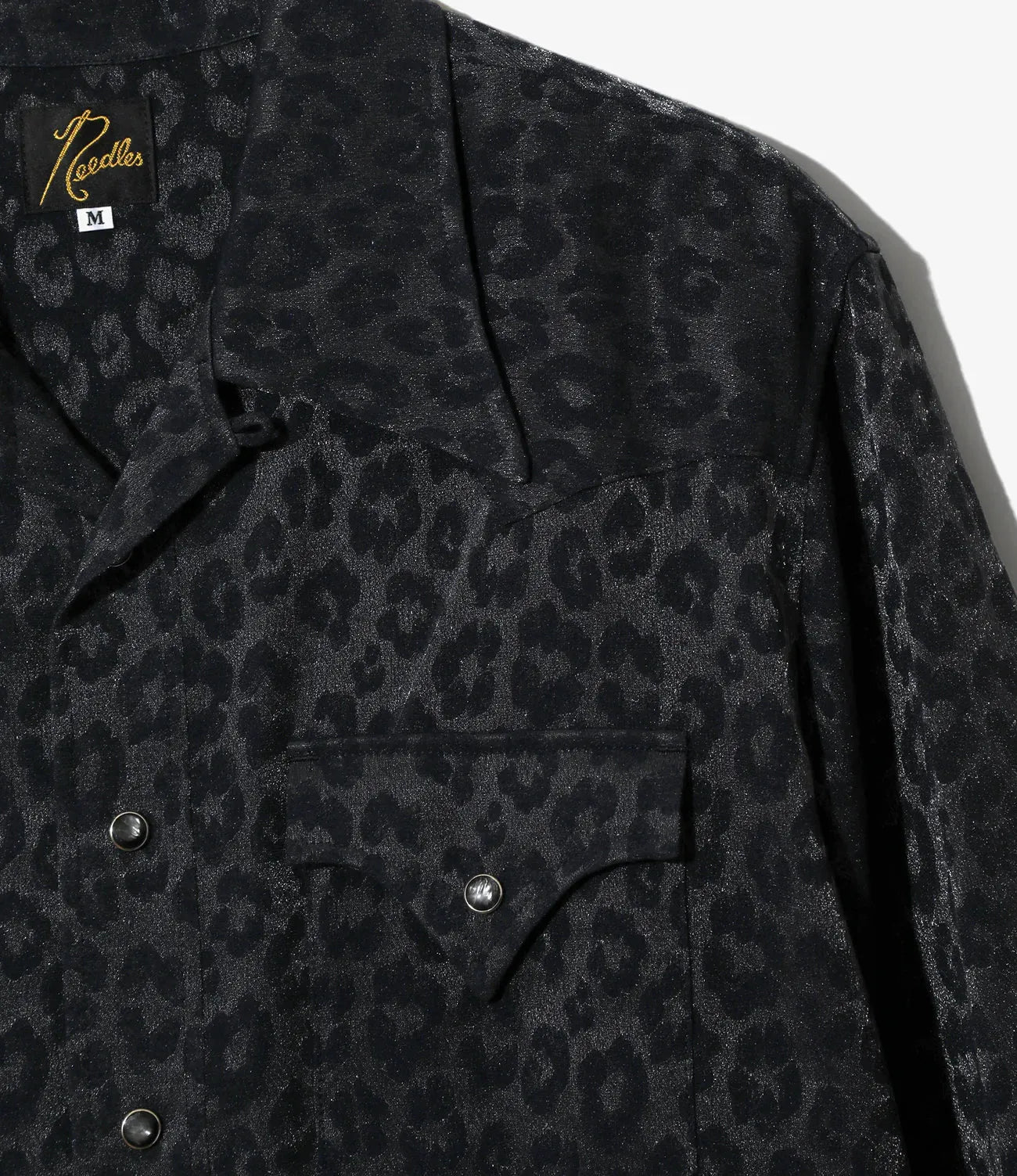 Needles S/S Western Shirt - Rayon Leopard Jacquard 豹紋提花人造絲短袖西部襯衫