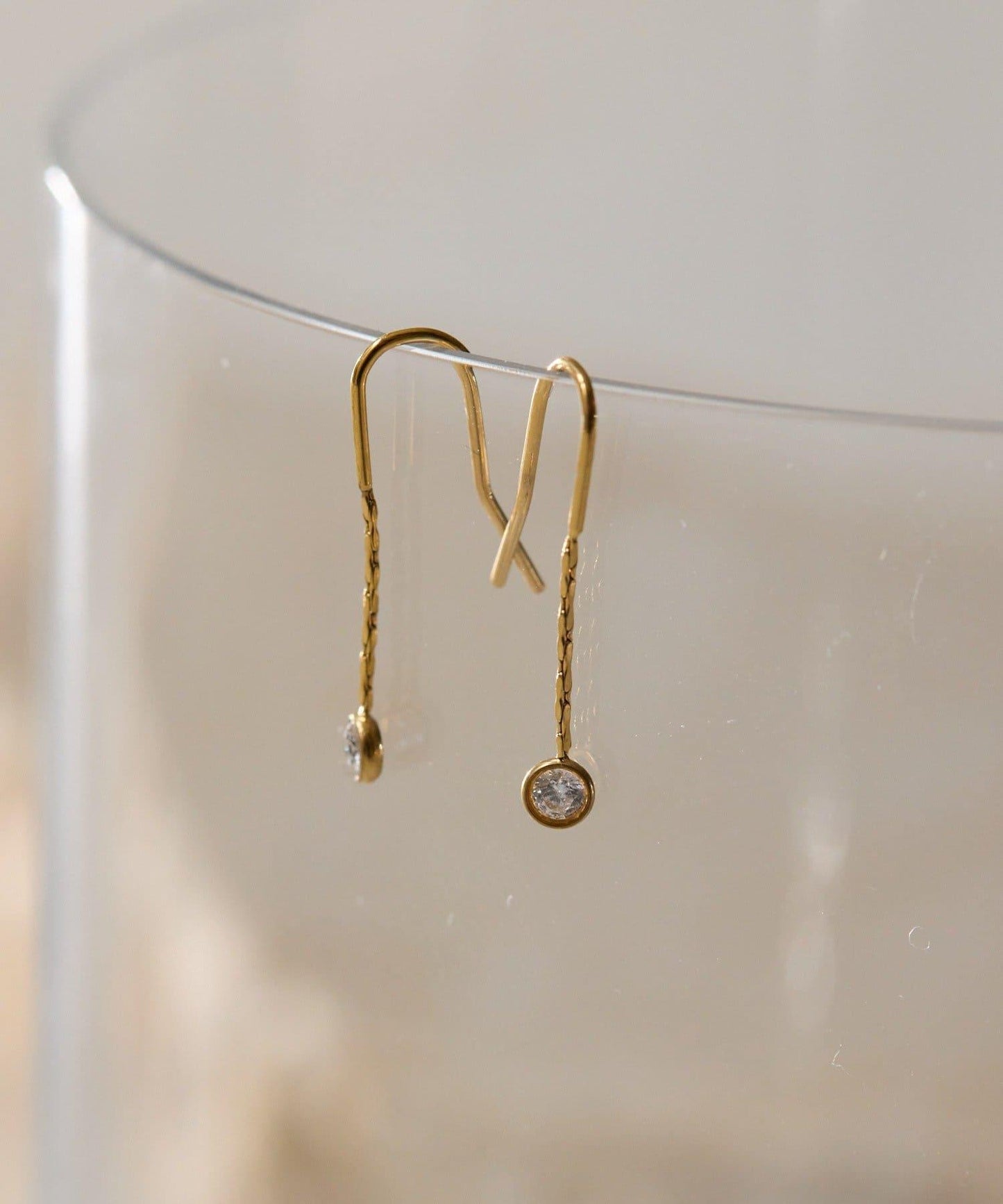 金屬抗過敏不鏽鋼 迷你鉤式耳環