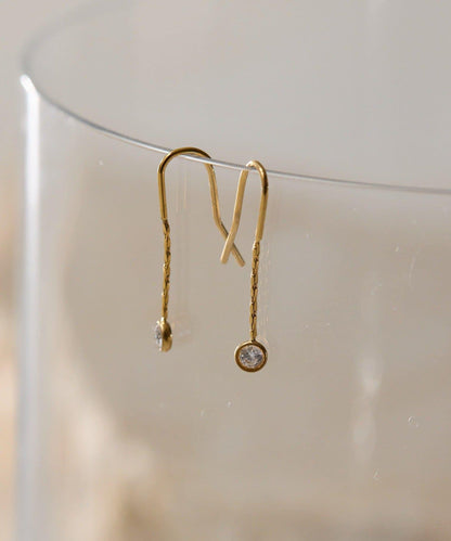 金屬抗過敏不鏽鋼 迷你鉤式耳環