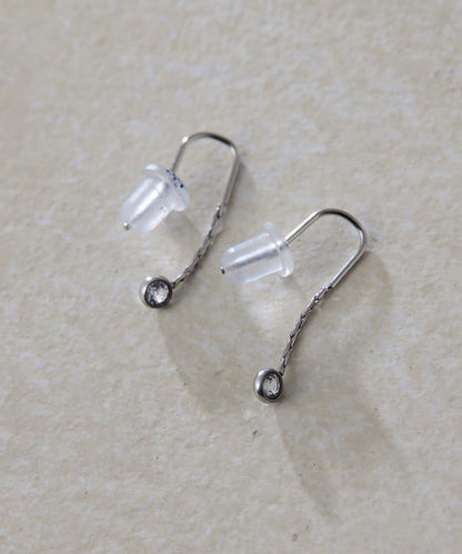 金屬抗過敏不鏽鋼 迷你鉤式耳環