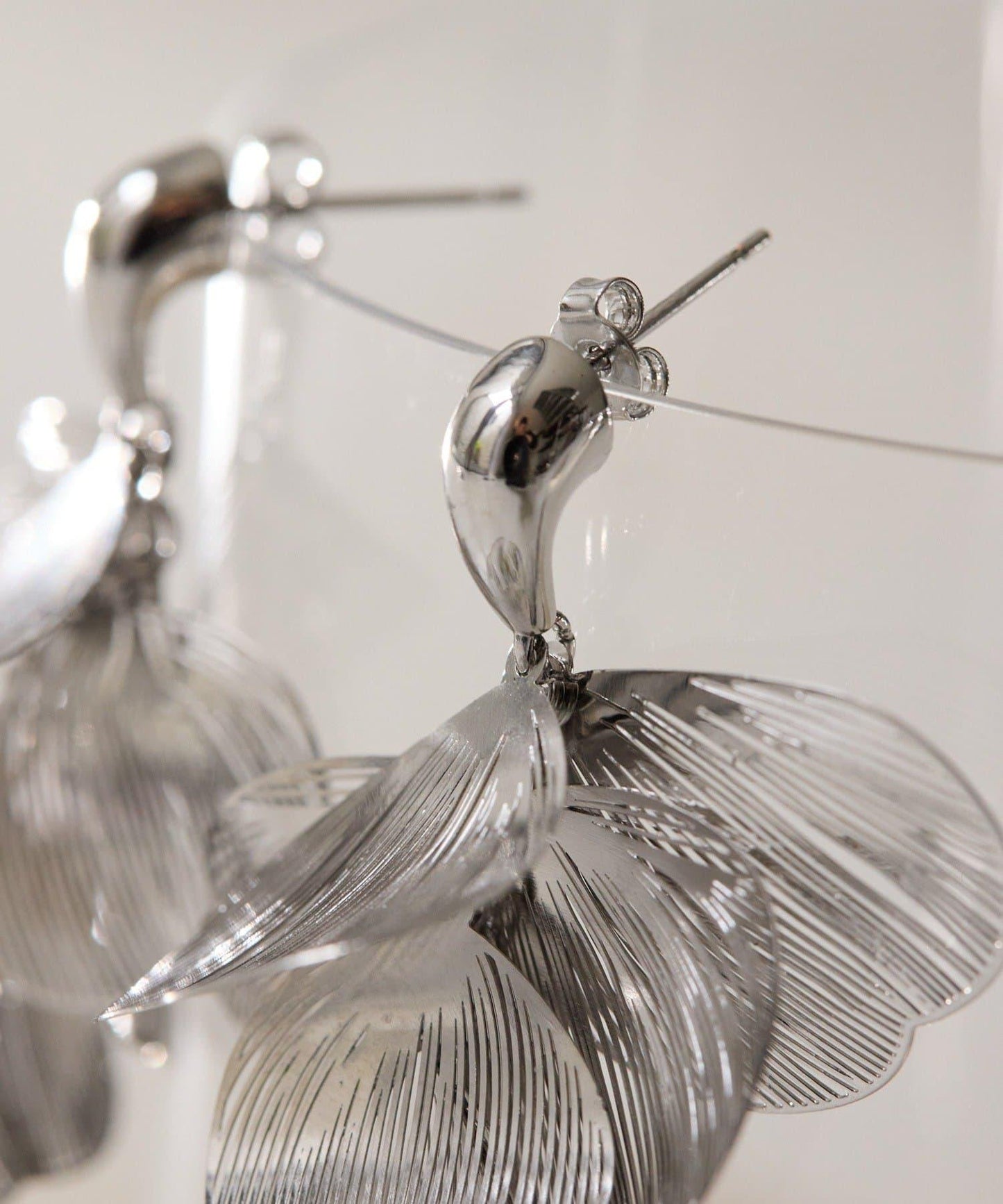 典禮風垂墜花朵耳環