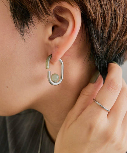 《チタンポスト》 後環設計 樹脂 耳釘