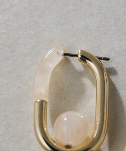 《チタンポスト》 後環設計 樹脂 耳釘