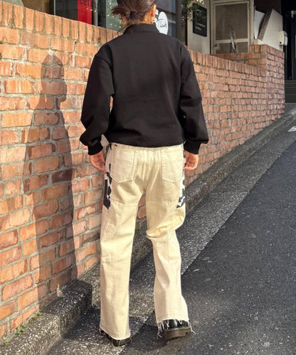 牛仔拼接喇叭褲（展示會）