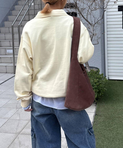 26SS展會款 UNISEX 毛圈Polo領 衛衣