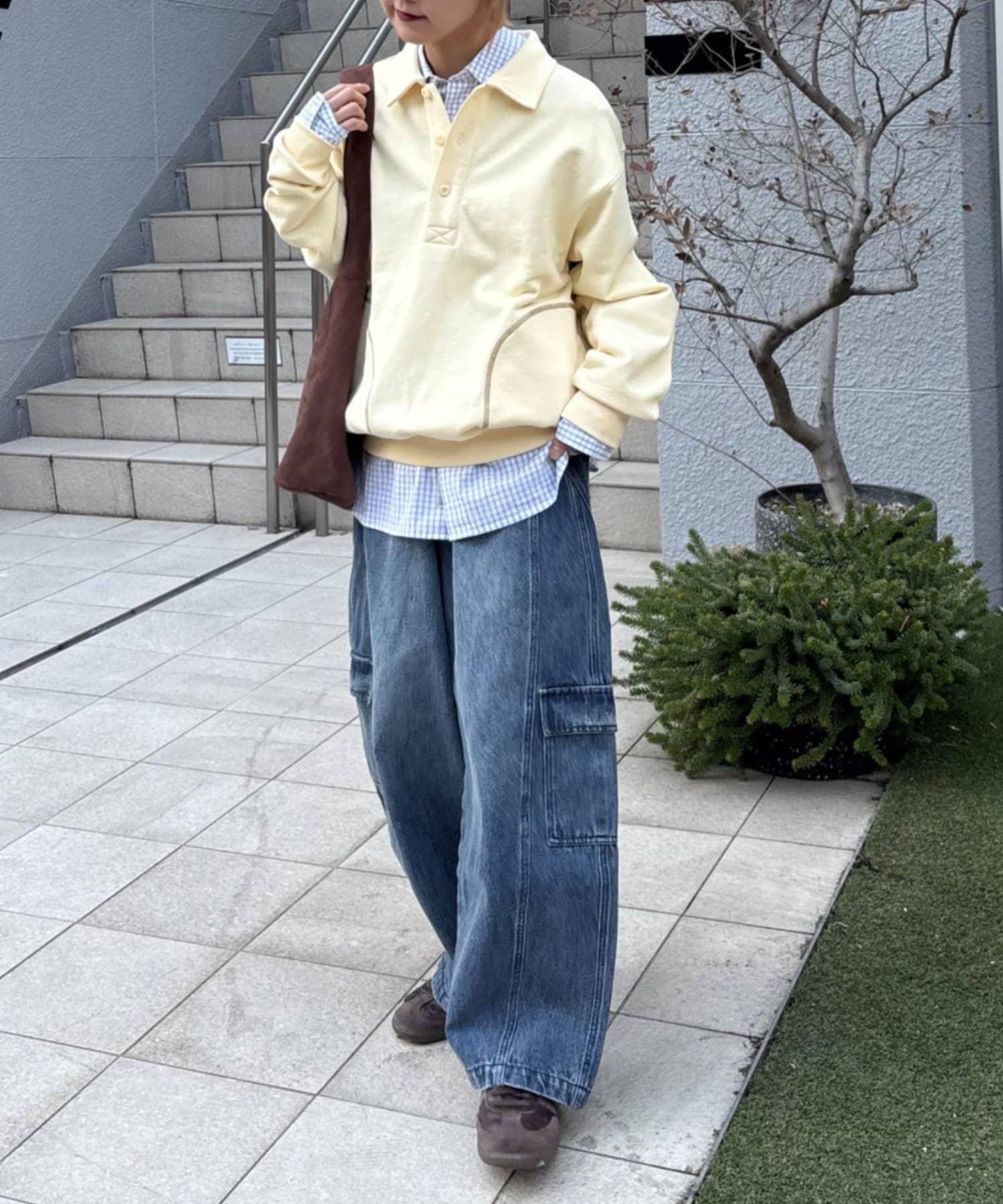 26SS展會款 UNISEX 毛圈Polo領 衛衣