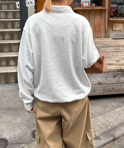 26SS展會款 UNISEX 毛圈Polo領 衛衣