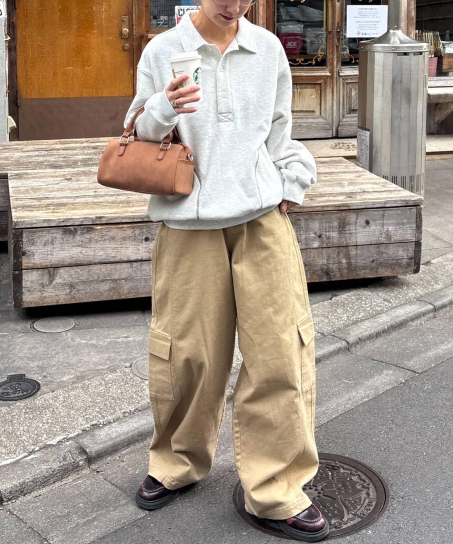 26SS展會款 UNISEX 毛圈Polo領 衛衣