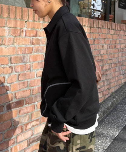 26SS展會款 UNISEX 毛圈Polo領 衛衣