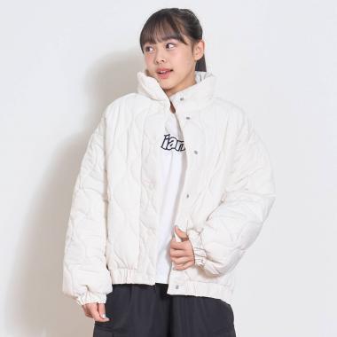 大廓形蓬鬆絎縫 夾克外套