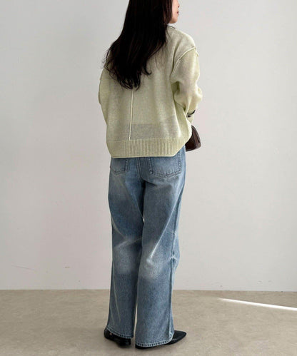 LINEN100 亞麻針織套頭衫