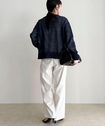 LINEN100 亞麻針織套頭衫