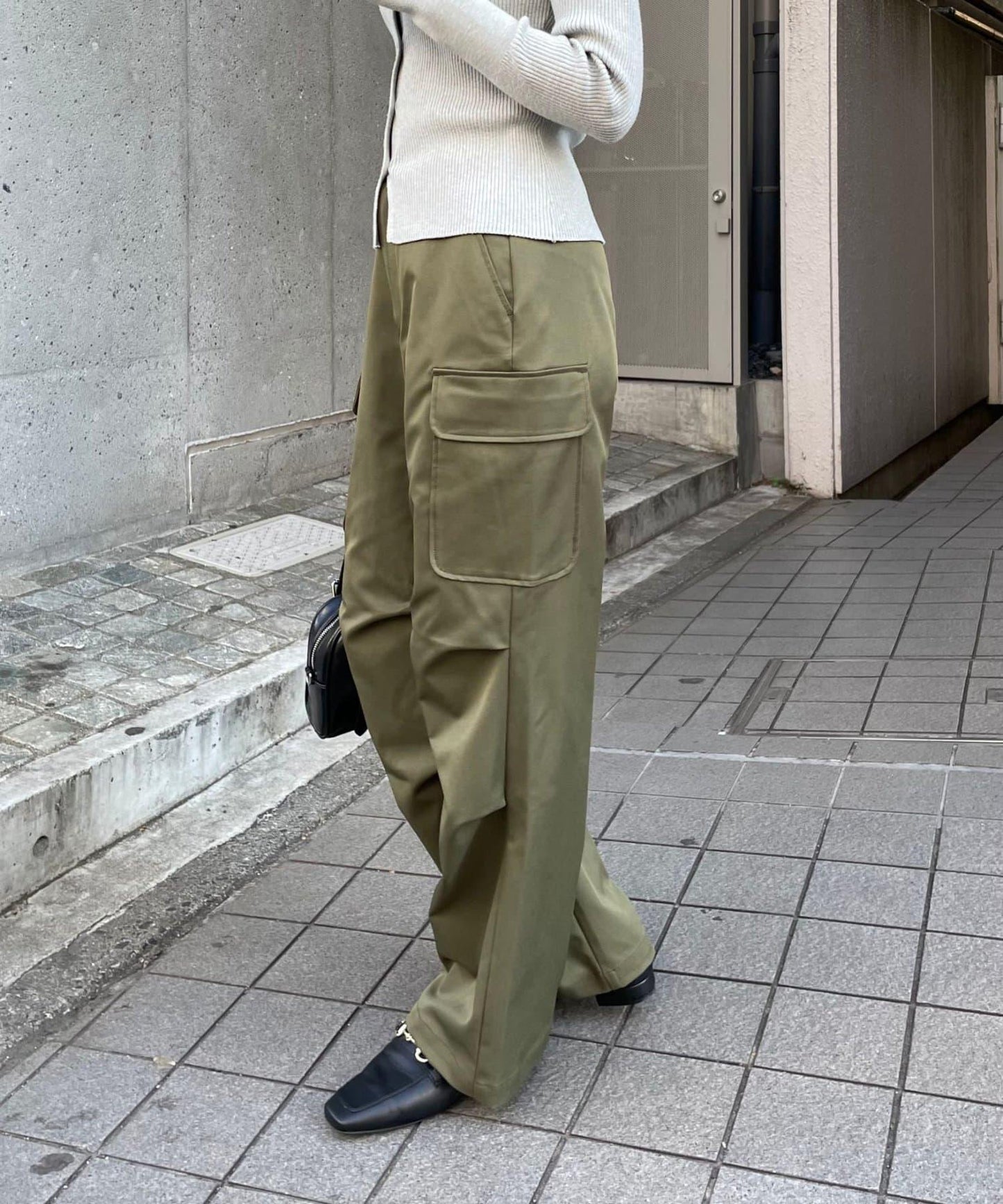 褶皺設計工裝褲
