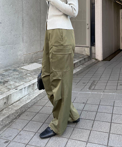褶皺設計工裝褲