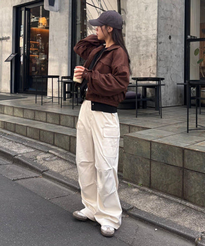 褶皺設計工裝褲