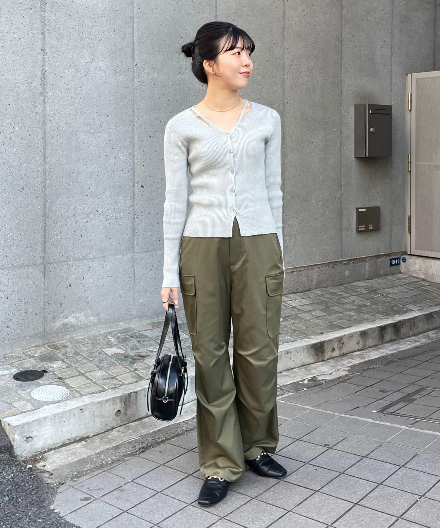 褶皺設計工裝褲