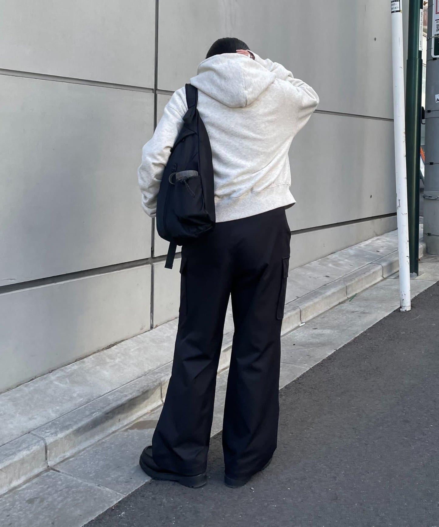 褶皺設計工裝褲
