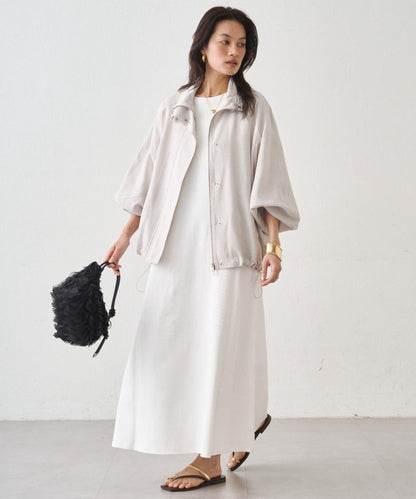 Loungedress 針織亨利領連衣裙