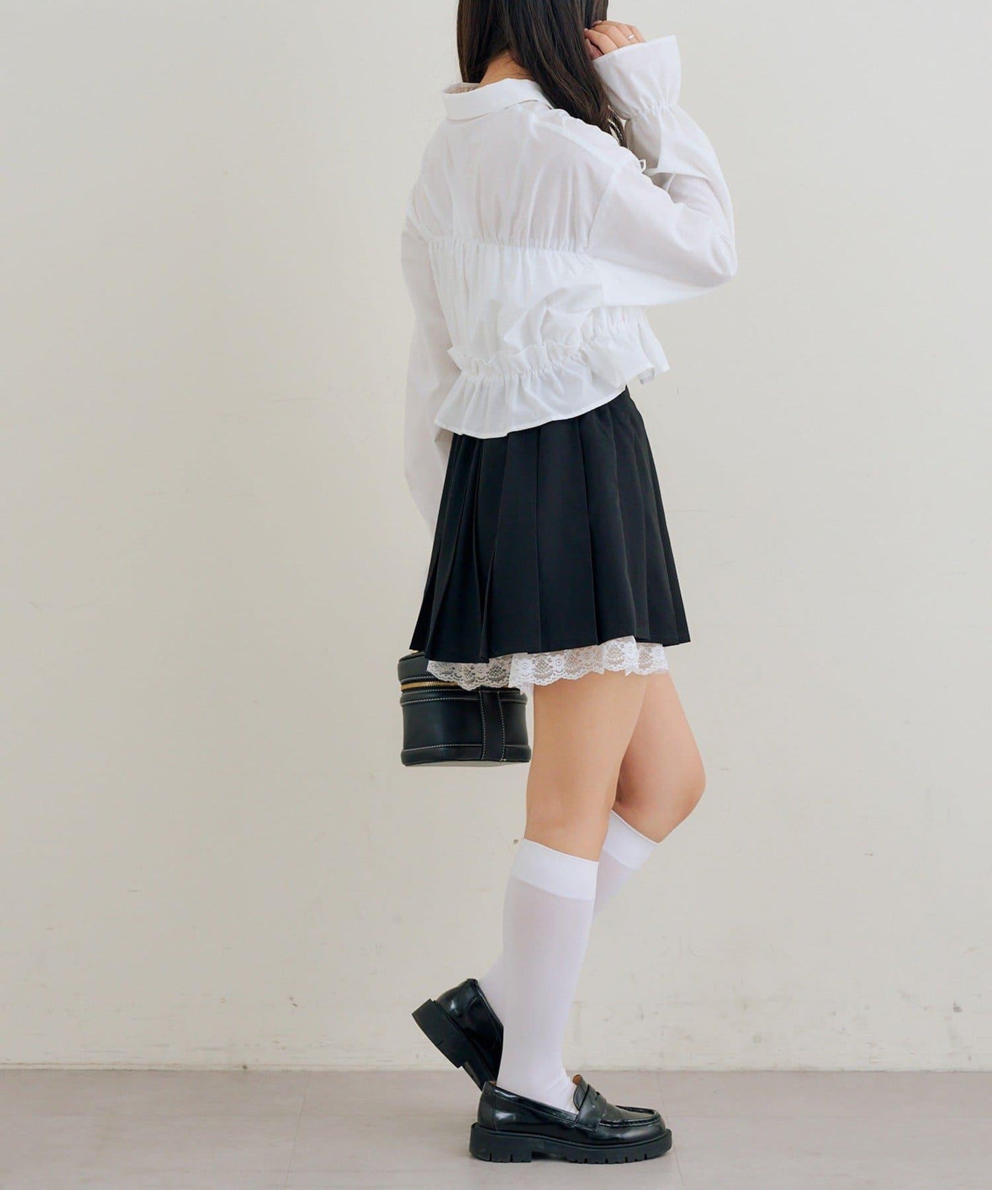 RMAF 荷葉邊短款襯衫