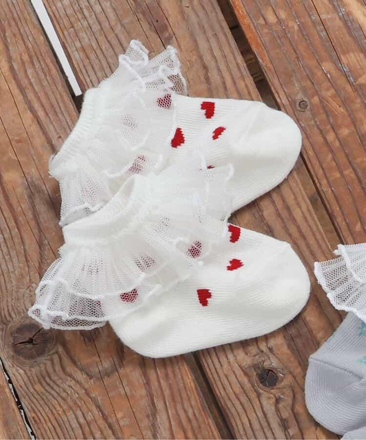 荷葉邊滿印圖案 嬰兒襪