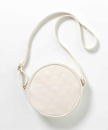 蝴蝶結寶石裝飾絎縫單肩小包