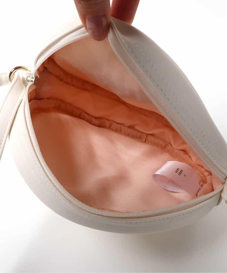 蝴蝶結寶石裝飾絎縫單肩小包