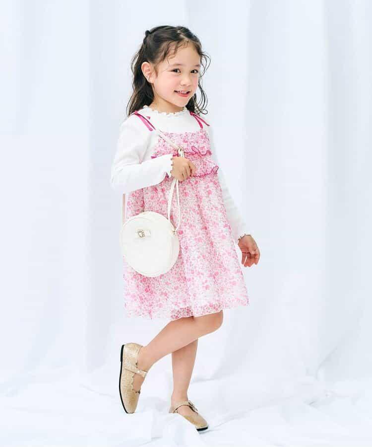 蝴蝶結寶石裝飾絎縫單肩小包