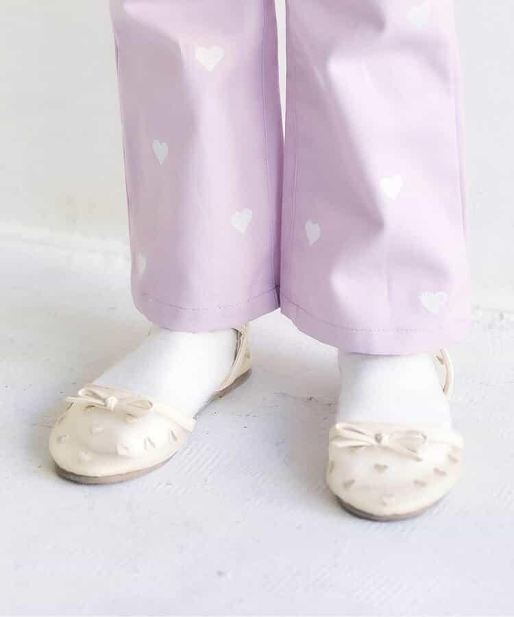 愛心刺繡網眼涼鞋
