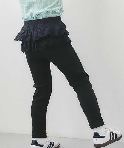後背荷葉邊設計 7days Style pants 十分丈 打底褲