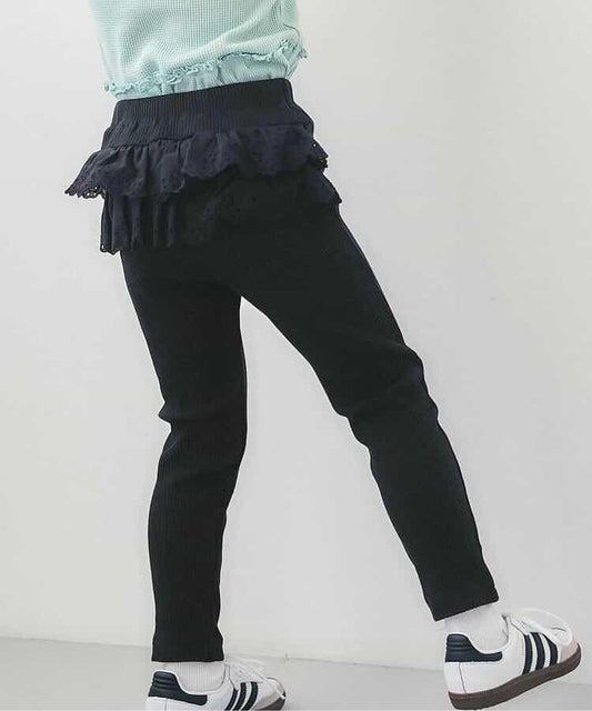 後背荷葉邊設計 7days Style pants 十分丈 打底褲