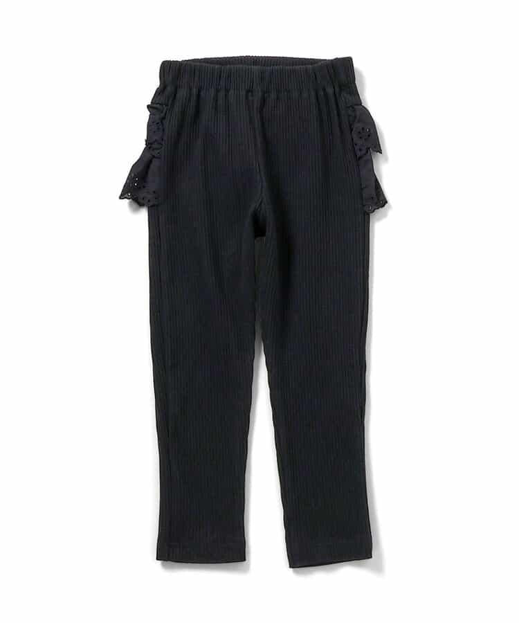 後背荷葉邊設計 7days Style pants 十分丈 打底褲