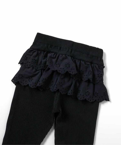 後背荷葉邊設計 7days Style pants 十分丈 打底褲