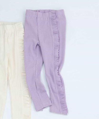 側邊荷葉邊 7days Style pants 全長打底褲