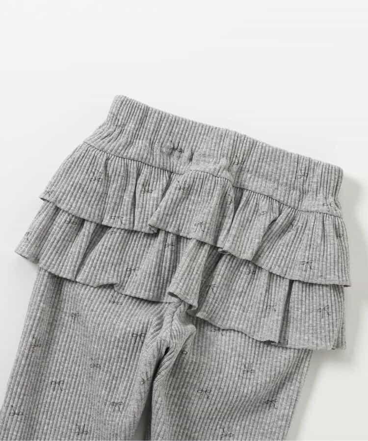 後背荷葉邊設計 7days Style pants 十分丈 打底褲
