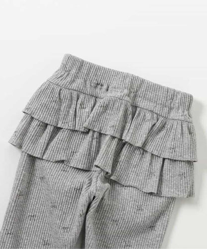 後背荷葉邊設計 7days Style pants 十分丈 打底褲