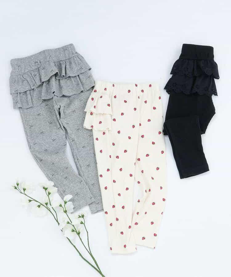後背荷葉邊設計 7days Style pants 十分丈 打底褲