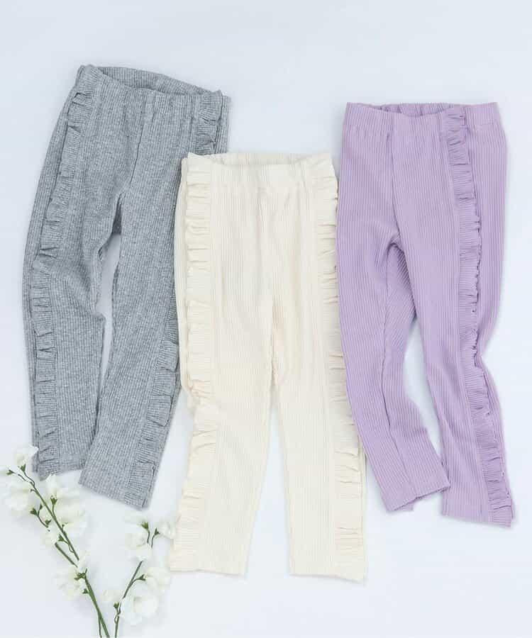 側邊荷葉邊 7days Style pants 全長打底褲