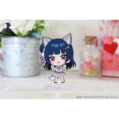 ラブライブ！サンシャイン!! 是 IP，按規則需： 作品名：保留日文＋括號內官方中文 系列名：只用中文（不保留日文，不直譯，但需為中國可識別的系列固有名） 角色名：保留日文原名 商品種類：中文 “ぷちちょこ”在中文市場通常被認作 **Q 版小巧風格系列**，無固定官方中文，因此需給出**可被識別、可規模化使用的中文系列名**，這裡統一為： “Q版小巧系列” 最終標題如下： ラブライブ！サンシャイン!!（LoveLive! Sunshine!! 學園偶像計劃） Q版小巧系列 津島善子 亞克力立牌 動物服裝款