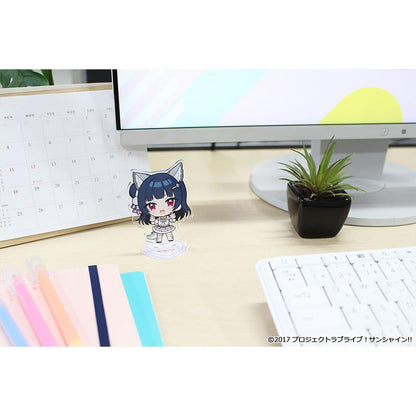 ラブライブ！サンシャイン!! 是 IP，按規則需： 作品名：保留日文＋括號內官方中文 系列名：只用中文（不保留日文，不直譯，但需為中國可識別的系列固有名） 角色名：保留日文原名 商品種類：中文 “ぷちちょこ”在中文市場通常被認作 **Q 版小巧風格系列**，無固定官方中文，因此需給出**可被識別、可規模化使用的中文系列名**，這裡統一為： “Q版小巧系列” 最終標題如下： ラブライブ！サンシャイン!!（LoveLive! Sunshine!! 學園偶像計劃） Q版小巧系列 津島善子 亞克力立牌 動物服裝款