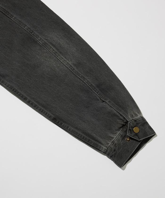寬鬆版型 Harrington 牛仔夾克