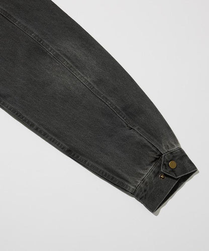 寬鬆版型 Harrington 牛仔夾克