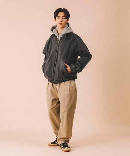 寬鬆版型 Harrington 牛仔夾克