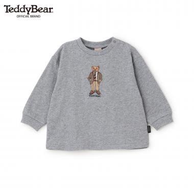TeddyBear 刺繡長袖T恤