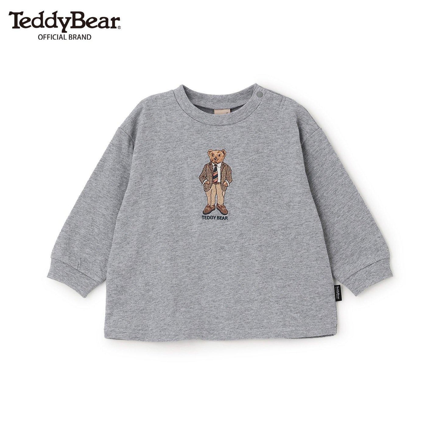 TeddyBear 刺繡長袖T恤