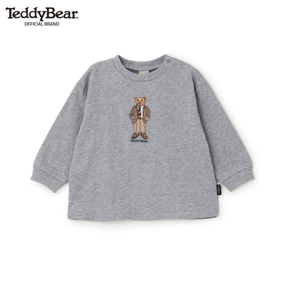TeddyBear 刺繡長袖T恤