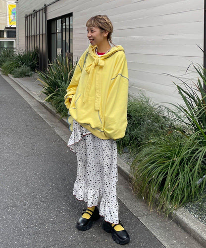 HELLO.SANFRANCISCO ハローサンフランシスコ 大蝴蝶結毛圈連帽衛衣