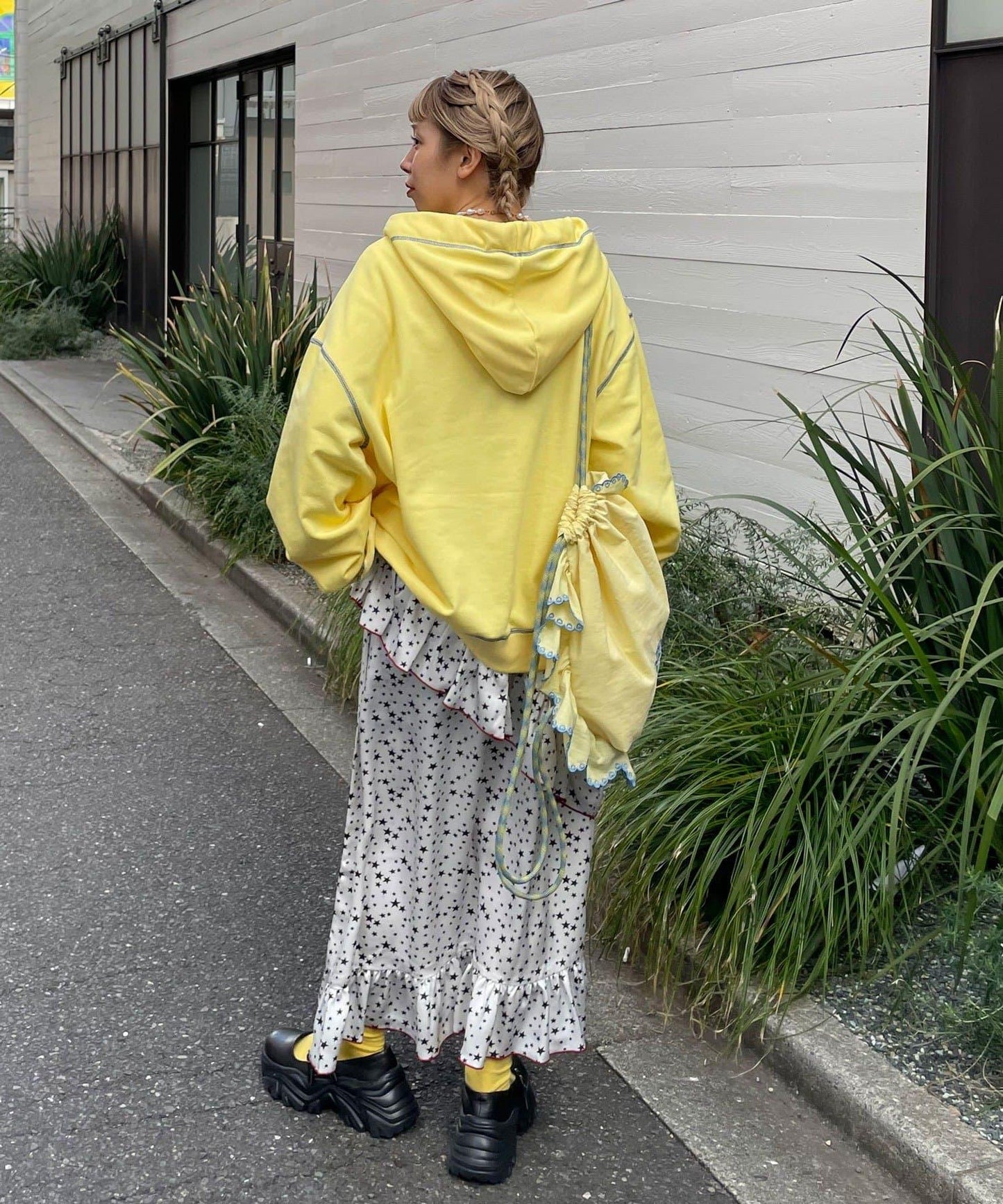 HELLO.SANFRANCISCO ハローサンフランシスコ 大蝴蝶結毛圈連帽衛衣