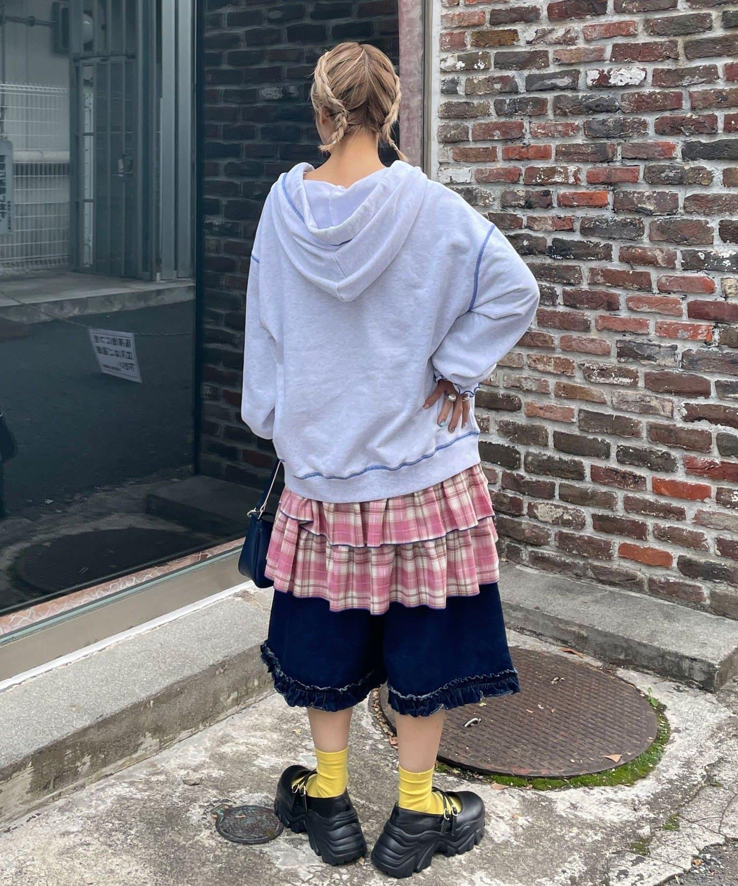 HELLO.SANFRANCISCO ハローサンフランシスコ 大蝴蝶結毛圈連帽衛衣